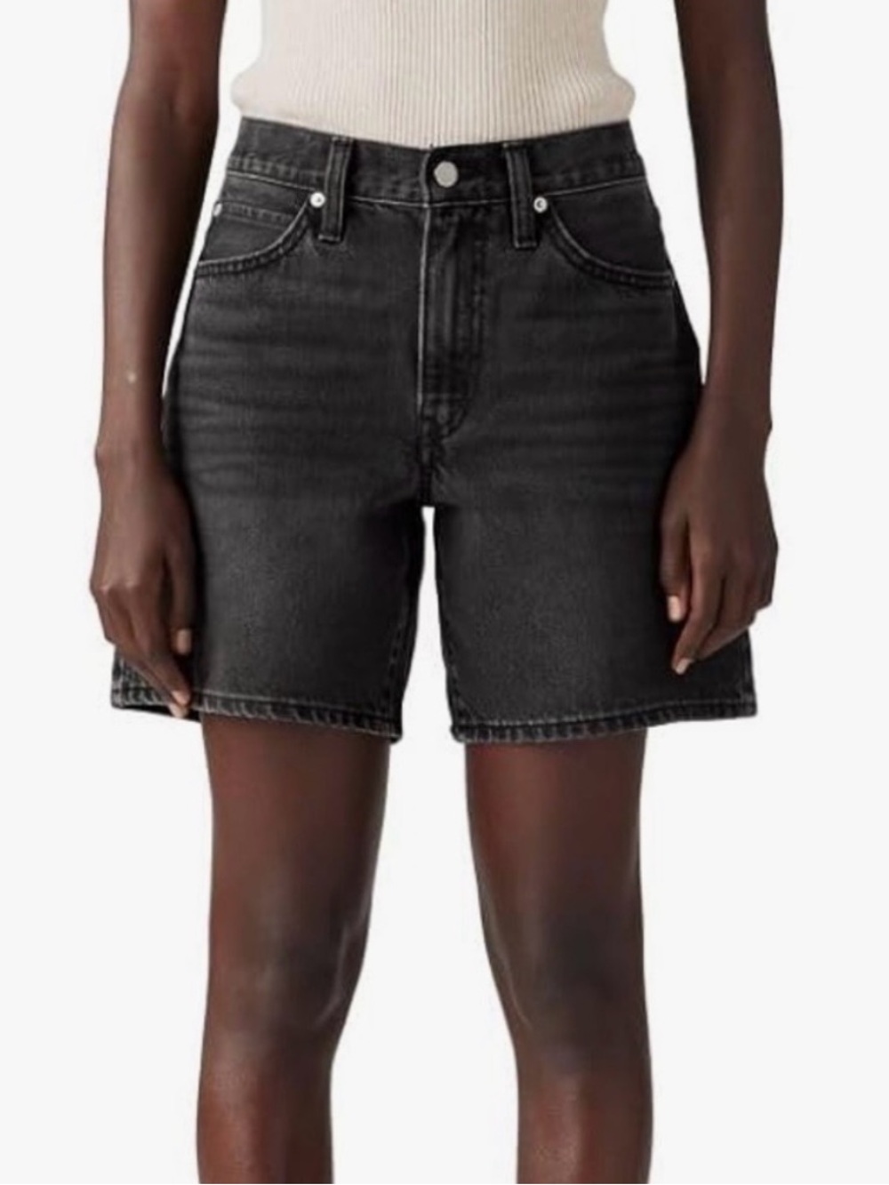 Levi’s 94 Baggy Jean Shorts Black Size 27